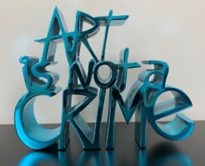 Art is not a crime blue 4