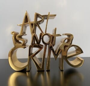 Art is not a crime gold 4